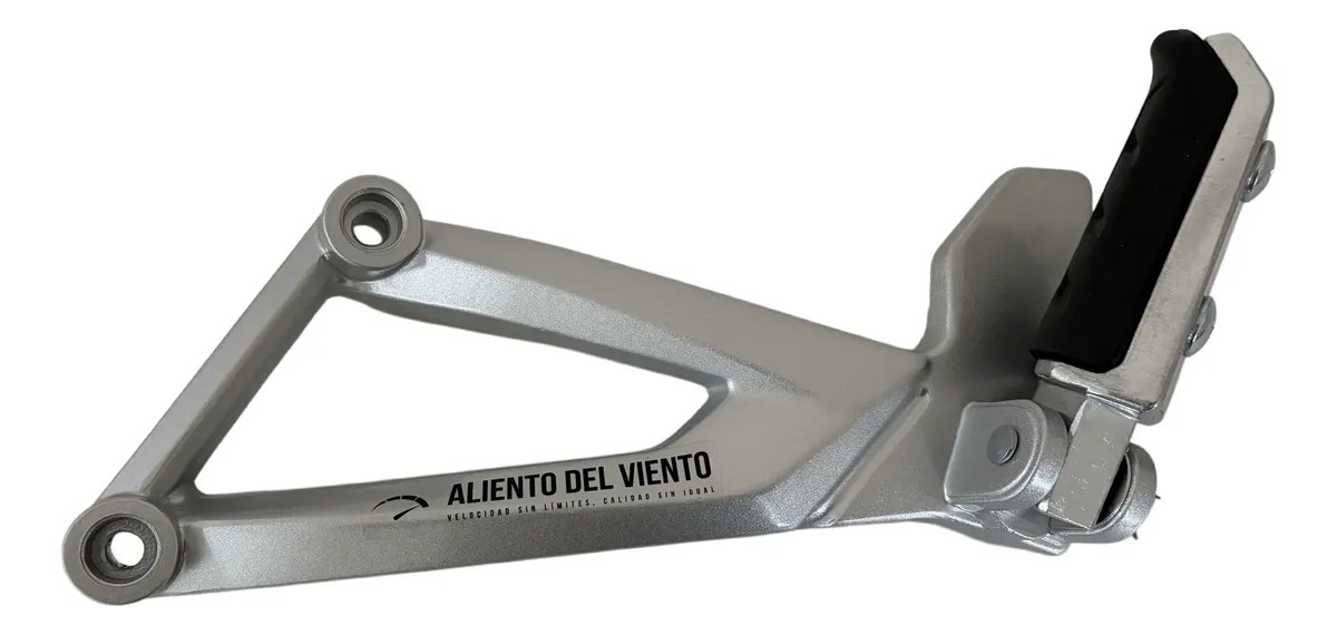 Posapié trasero izquierdo para Bajaj Pulsar NS200 con base triangular