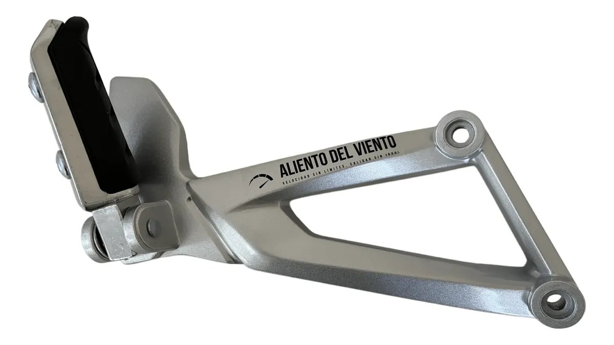 Conjunto de posapié trasero derecho para Bajaj Pulsar NS200 con base triangular y estribera