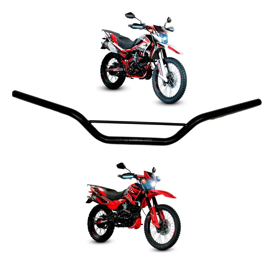 Manubrio negro para Vento Crossmax visto completo